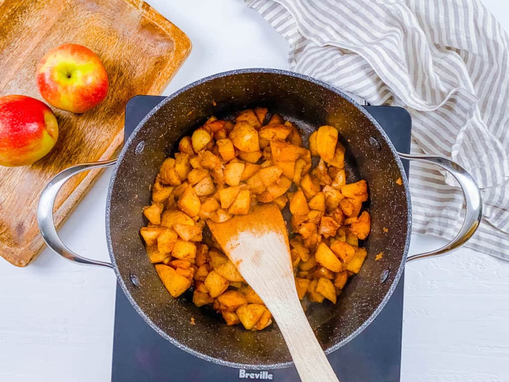 fruit cooking in a pot