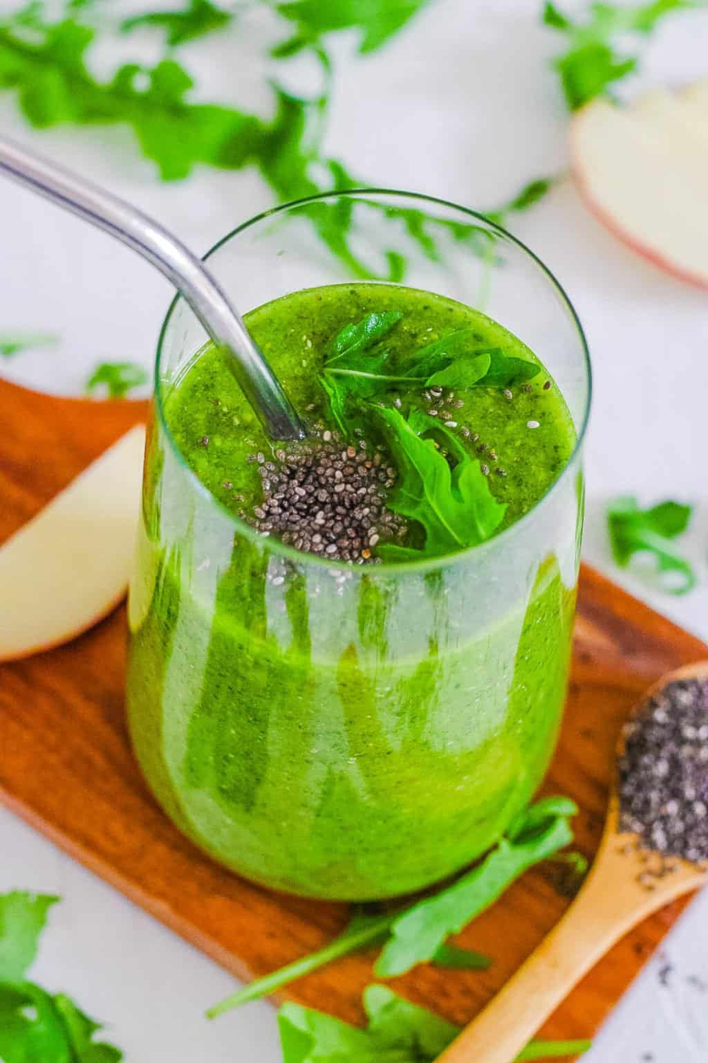 Arugula Smoothie With Banana And Mango The Picky Eater