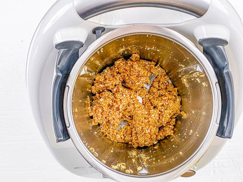 crust ingredients added to food processor