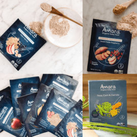 photos of amara baby food packaging for review of the best powdered baby food - amara organic baby food