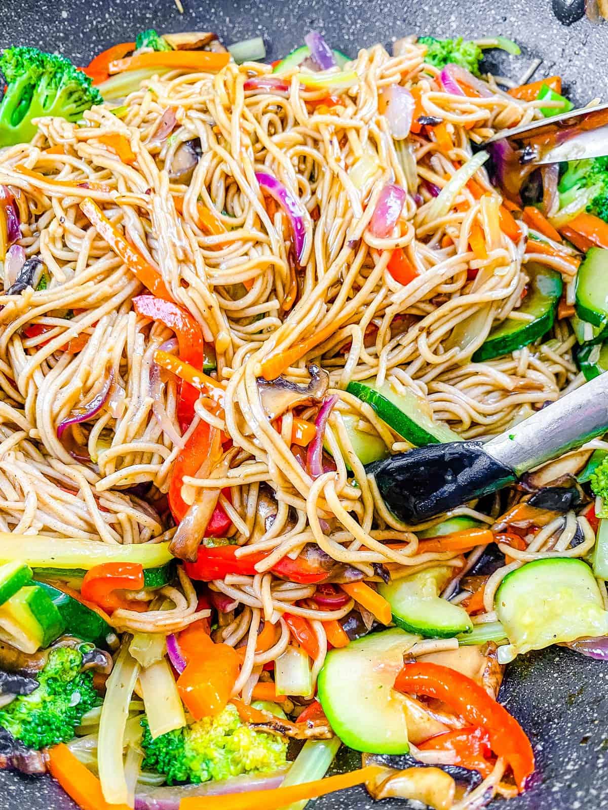 teriyaki noodles recipe - stir fry