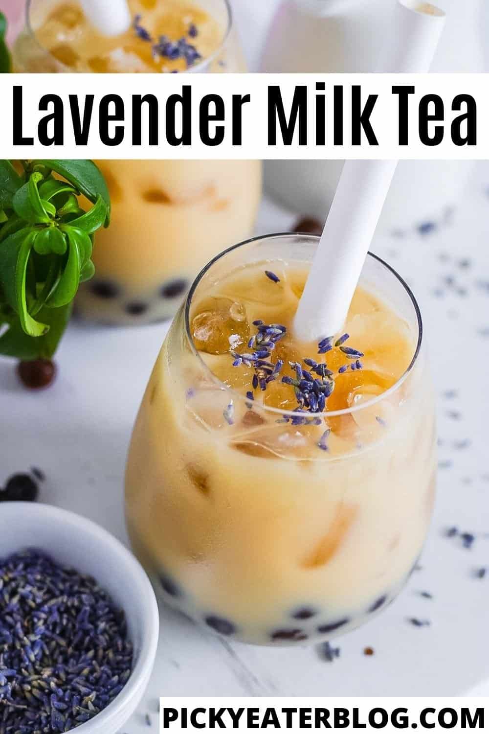 Healthy Food Lavender Milk Tea