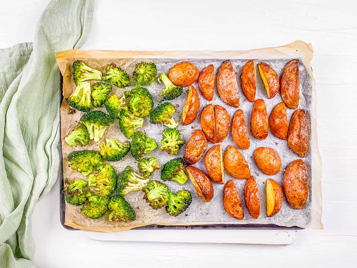 Roasted Broccoli And Potatoes With Parmesan The Picky Eater