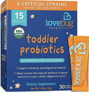 Lovebug probiotics for kids.