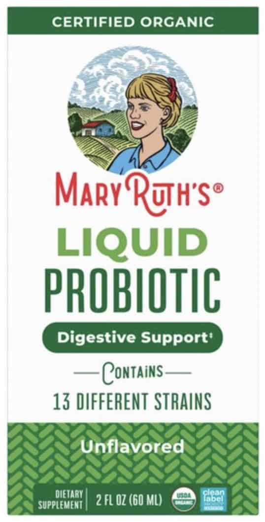 Box of Mary Ruth's liquid probiotic for kids.