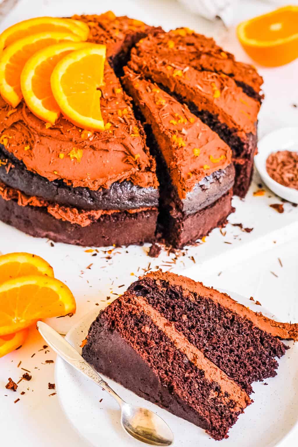 Ultimate Chocolate Orange Cake With Chocolate Frosting The Picky Eater