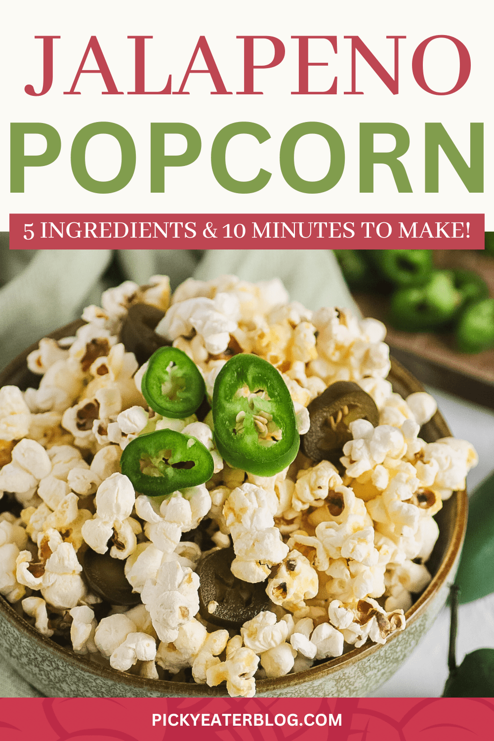 Healthy Food Jalapeno Popcorn