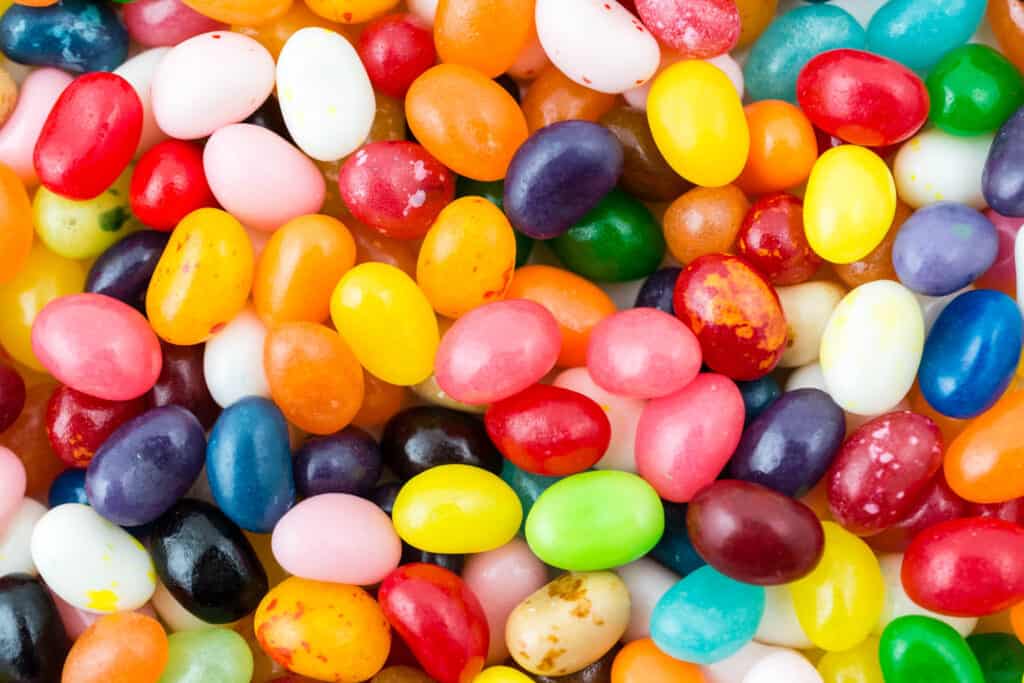 Jelly beans in all different colors.