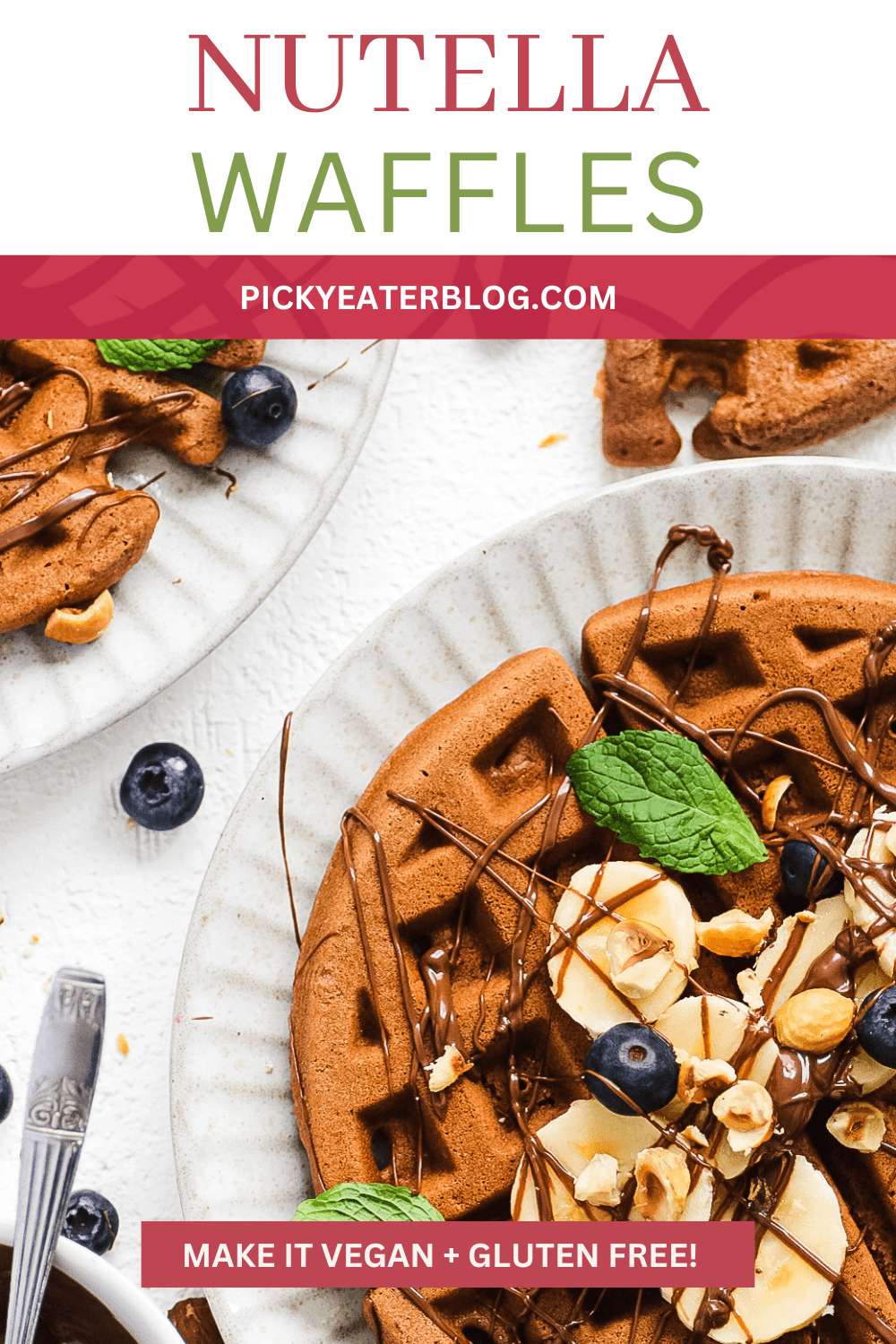 Healthy Food Nutella Waffles