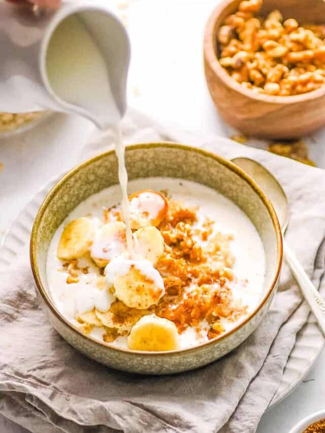 Healthy Bananas And Cream Oatmeal Recipe Story The Picky Eater