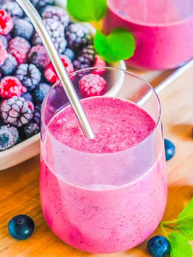 Simple Mixed Berry Smoothie Story The Picky Eater