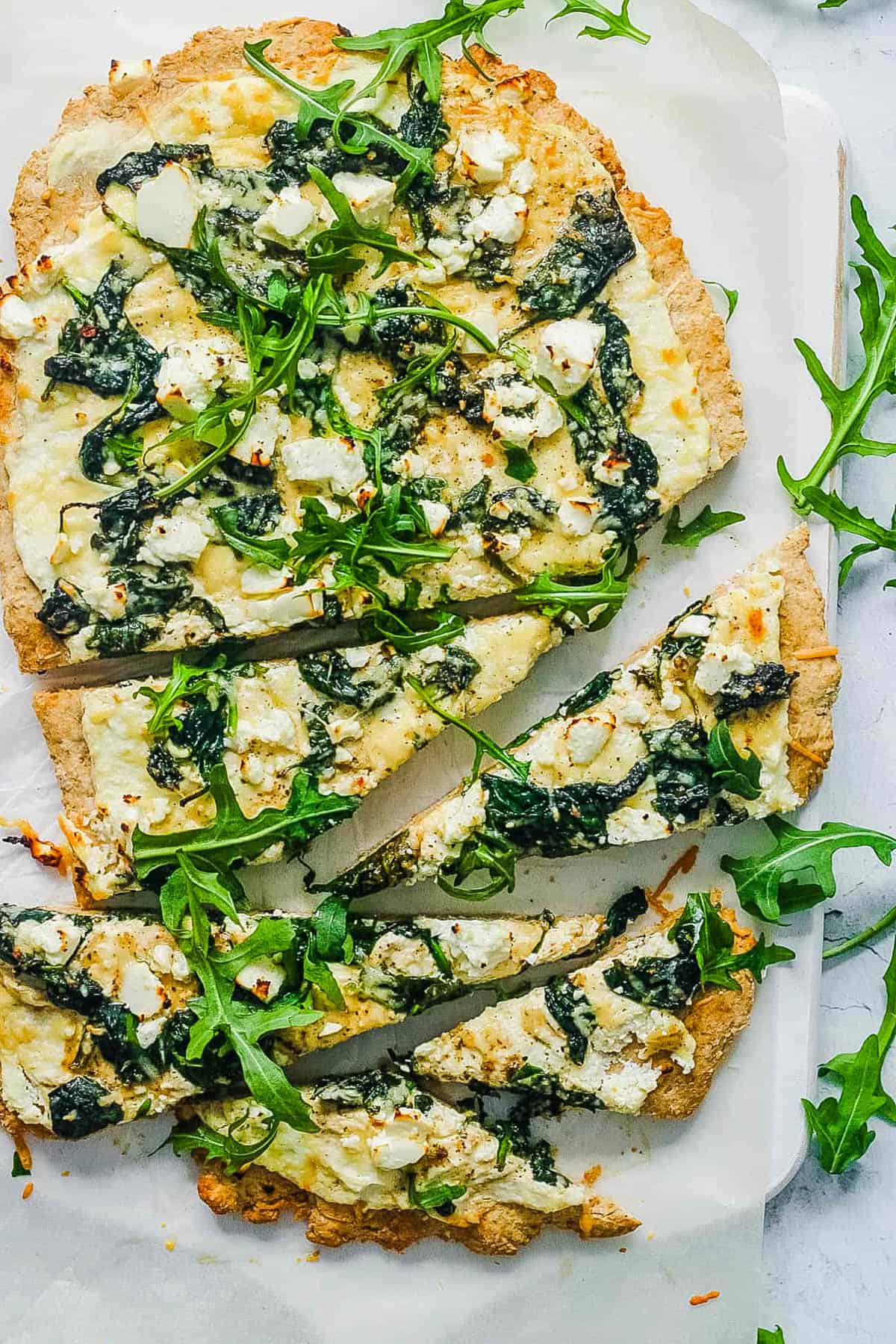 Spinach Pizza (Florentine Pizza) | The Choosy Eater