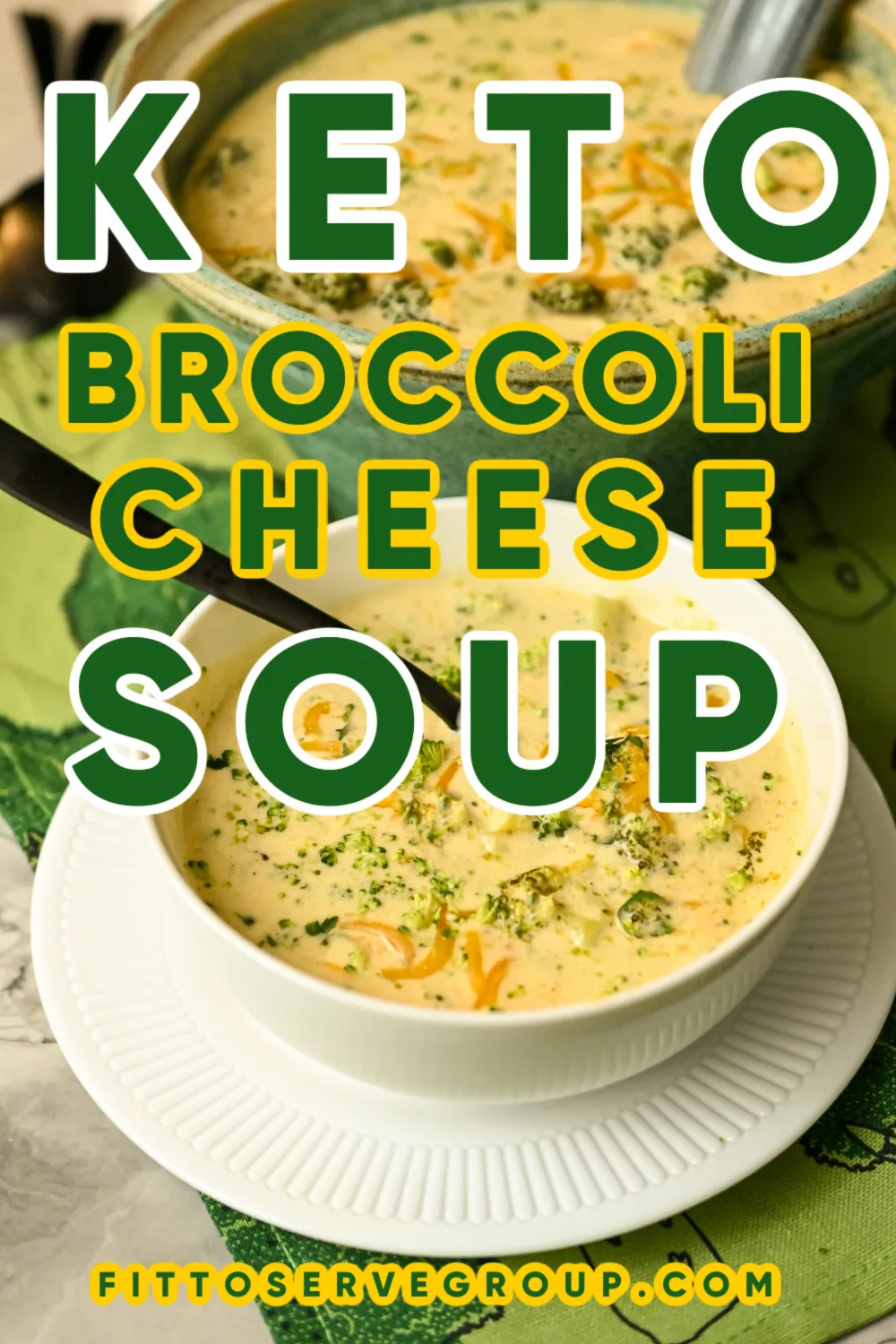Easy Keto Broccoli Cheese Slow Cooker Soup