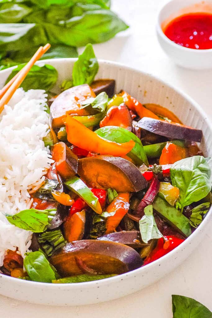 Thai Basil Eggplant StirFry The Picky Eater