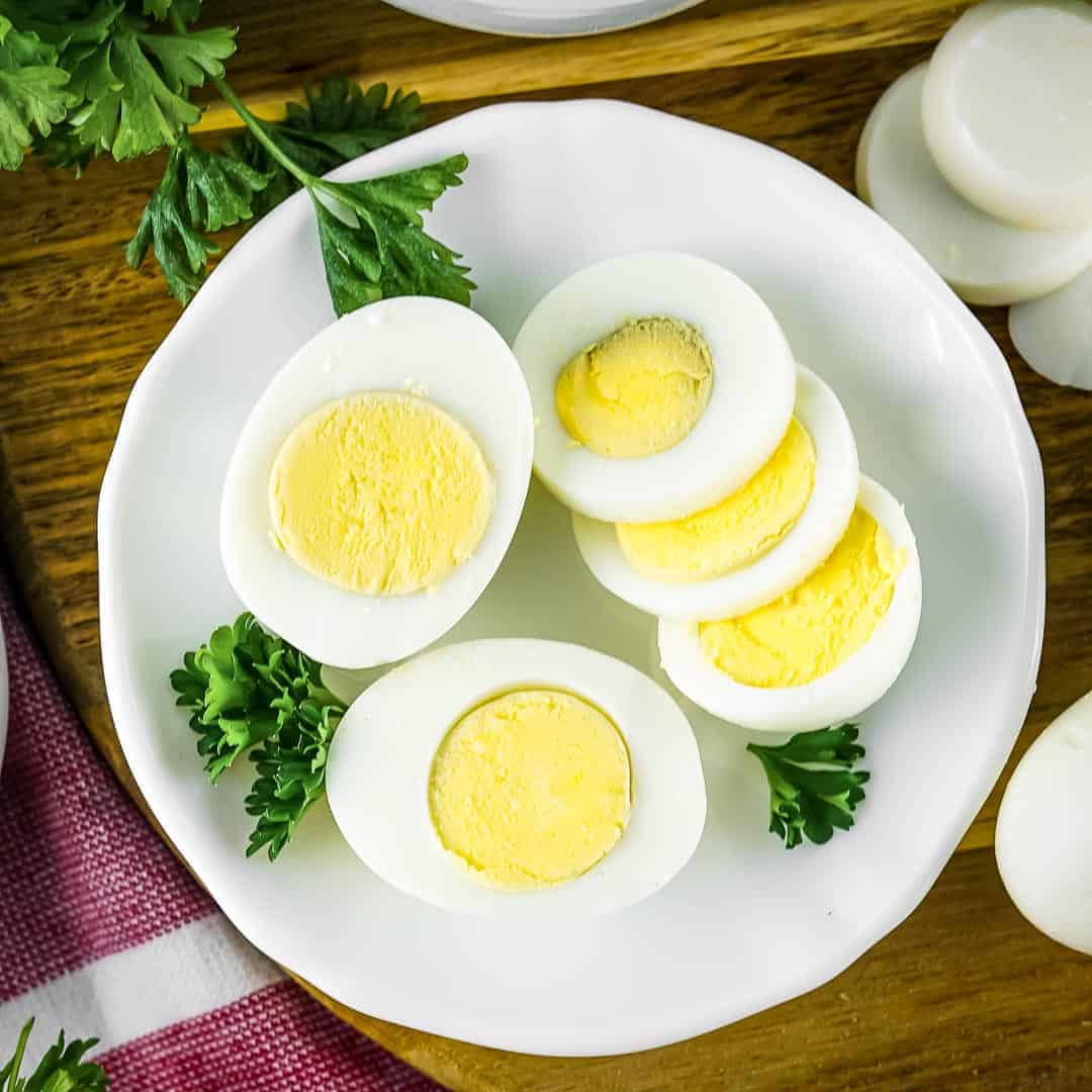 Air Fryer Boiled Eggs - low FODMAP breakfast ideas