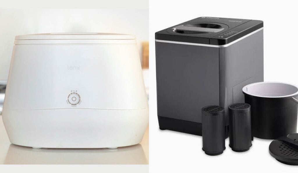 beyondGREEN All-Electric Kitchen Organic Waste Composter, Black