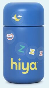 Bottle of Hiya bedtime vitamin for kids - melatonin free sleep aid.