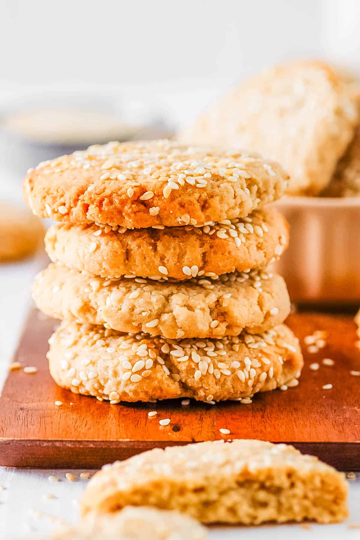 Sesame Tahini Cookies (Vegan and Gluten-Free)