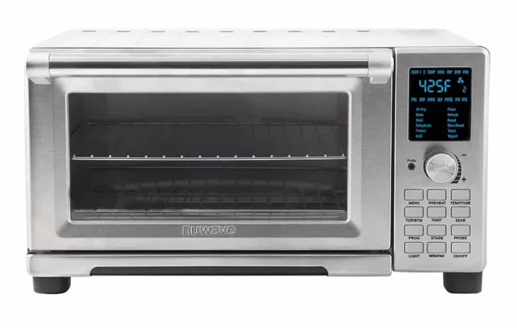 An image of the NuWave Bravo XL air fryer convection oven on a white background.