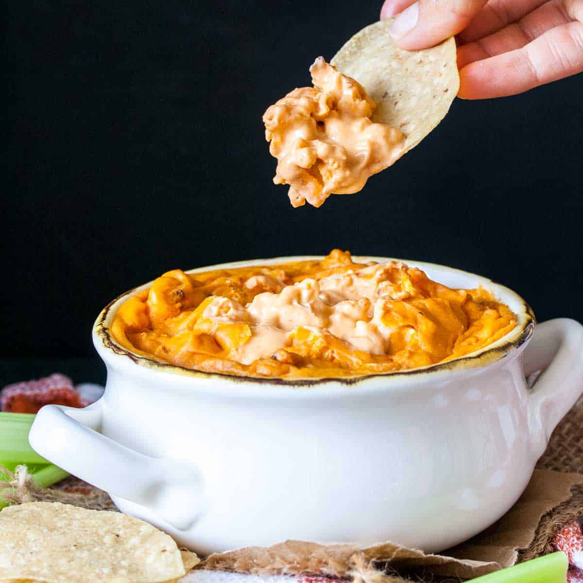 Vegan Buffalo Chicken Dip