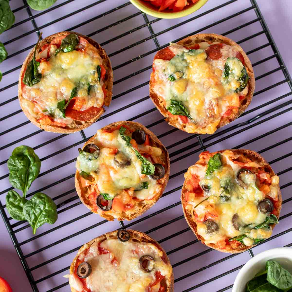 Healthy English Muffin Pizzas