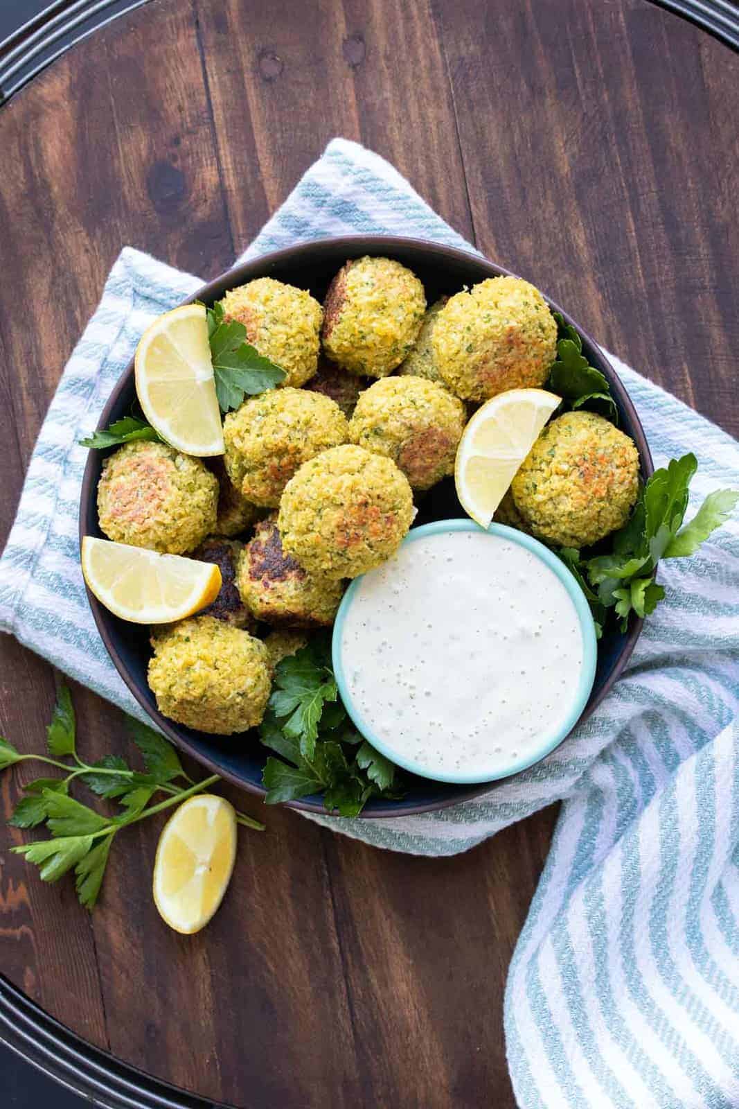 Baked Vegan Falafel