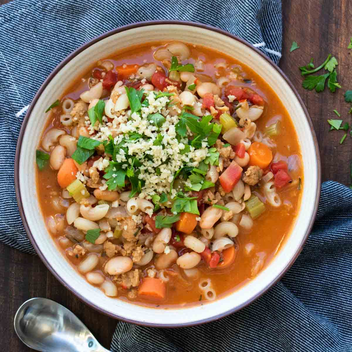 Vegetarian Pasta Fagioli Recipe