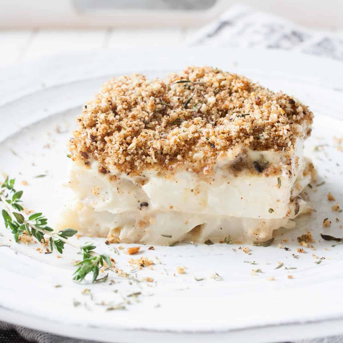 Healthy Scalloped Cauliflower Casserole