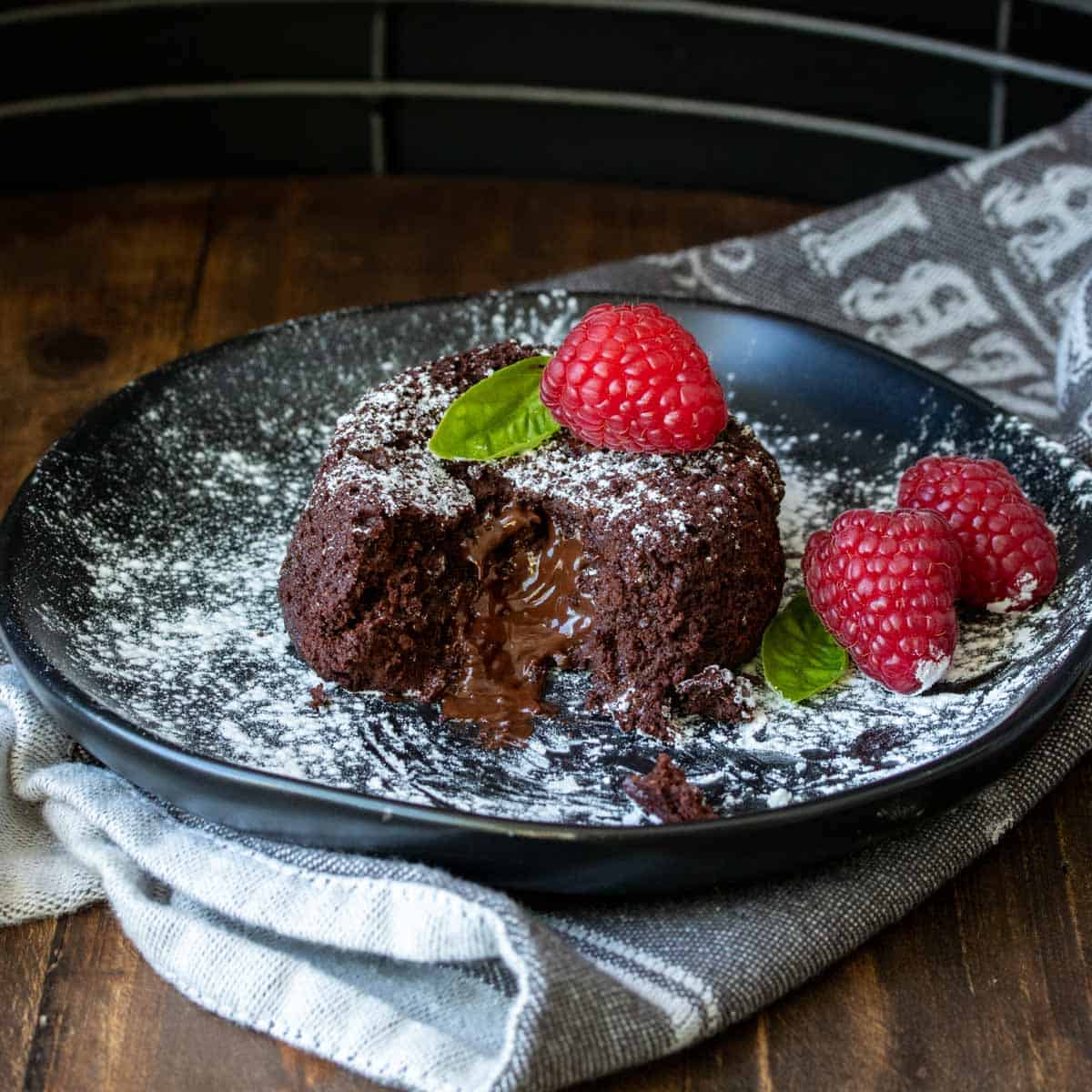 Easy Vegan Chocolate Lava Cake (Rich & Gooey!)