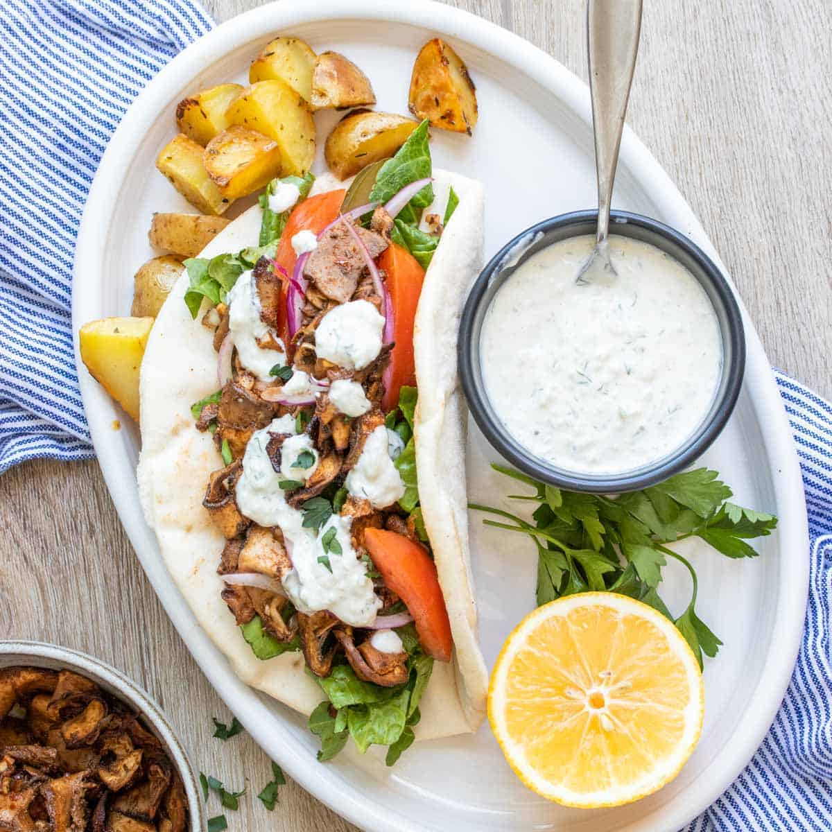 Vegan Mushroom Shawarma