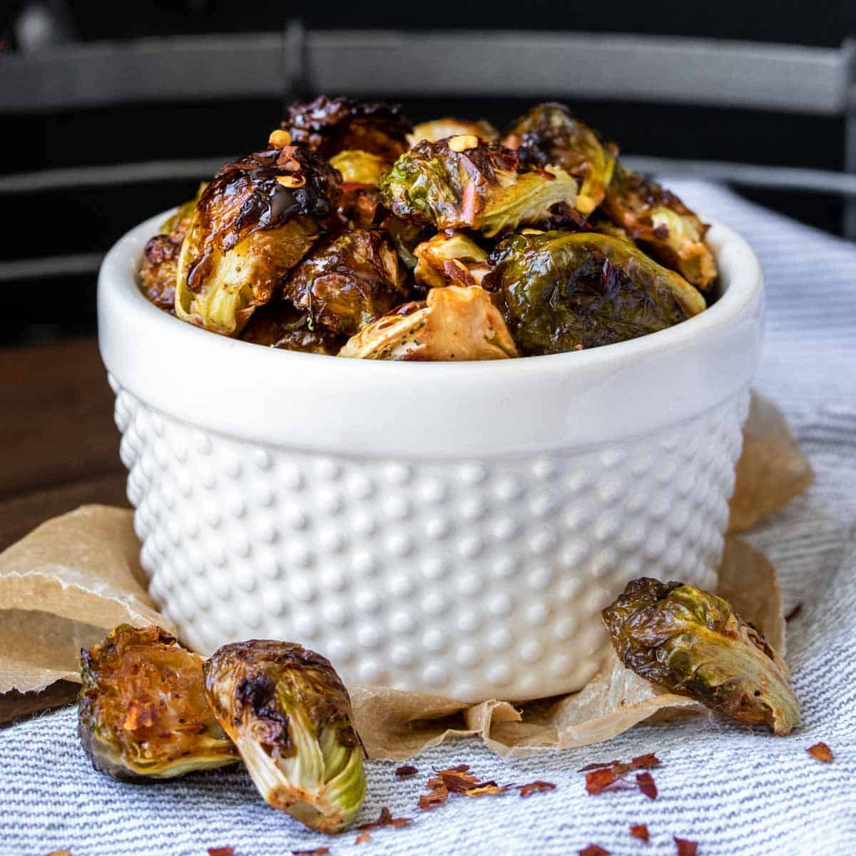Maple Roasted Brussels Sprouts