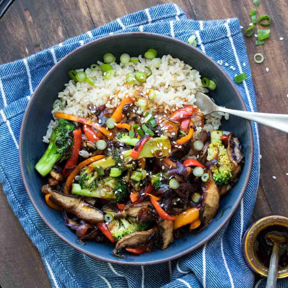 Teriyaki Vegetables Stir Fry