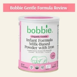 Bobbie Organic Gentle Infant Formula review graphic.